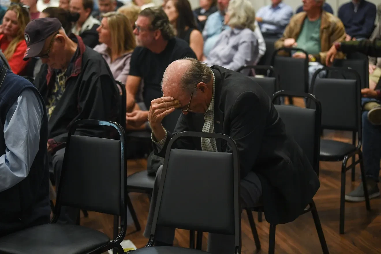 Farragut residents at a community meeting